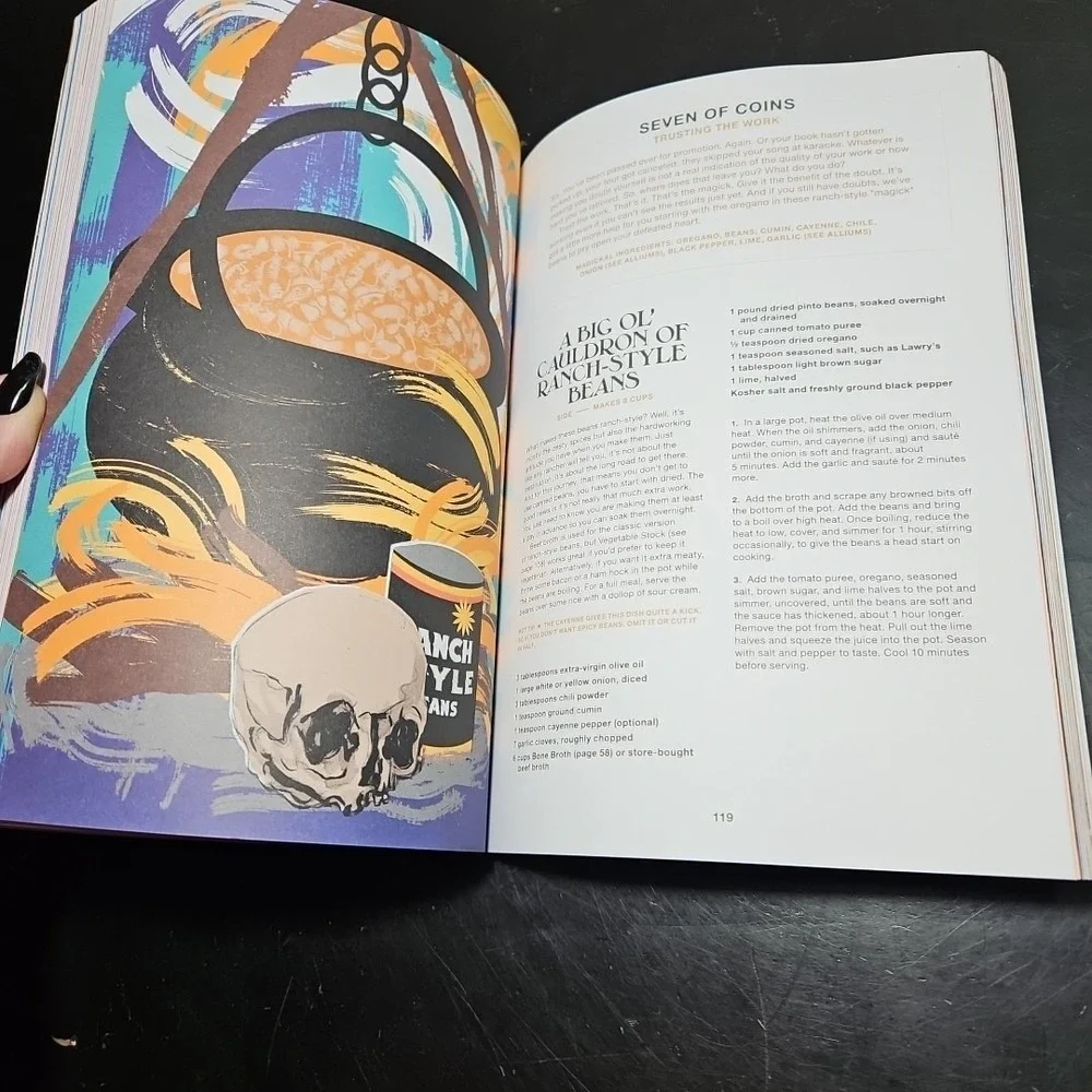 DIVINE YOUR DINNER A Cookbook for Using Tarot as Your Guide to Magical Meals NEW